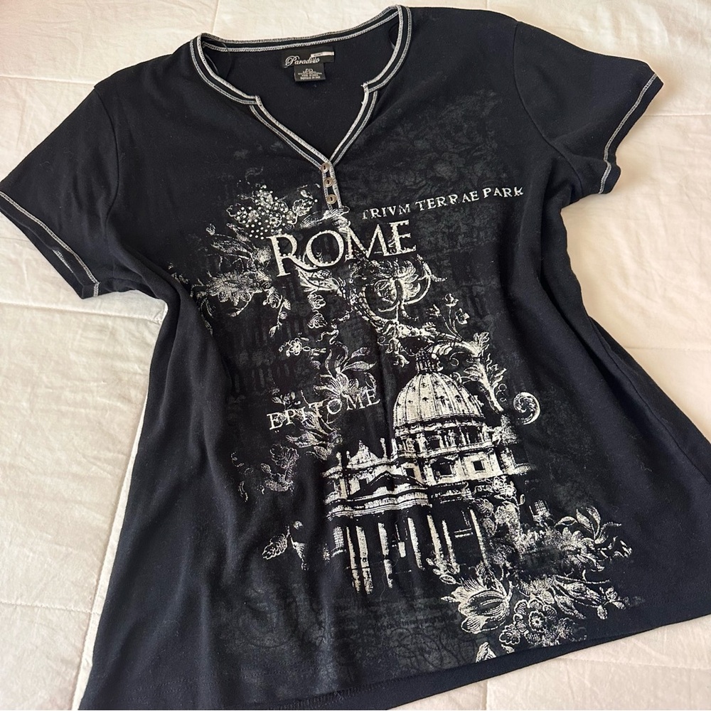 Y2K Inspired “Rome” Top with button detailings